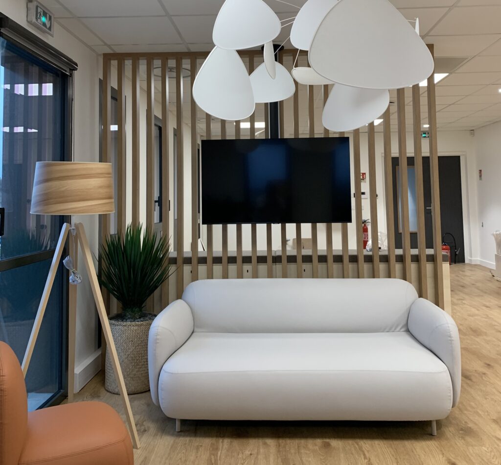 Espace d’accueil équipé pour la diffusion